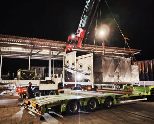 Abtransport Maschine